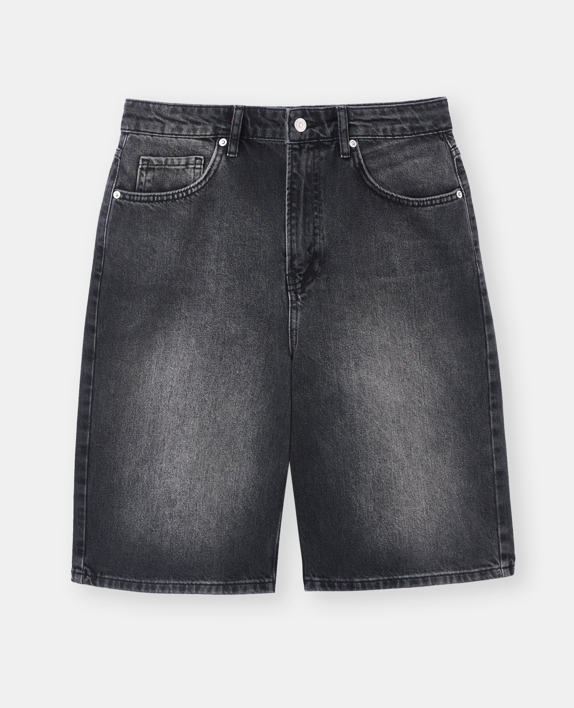 Bermuda en jean avec étoiles strass léopard - Image 4