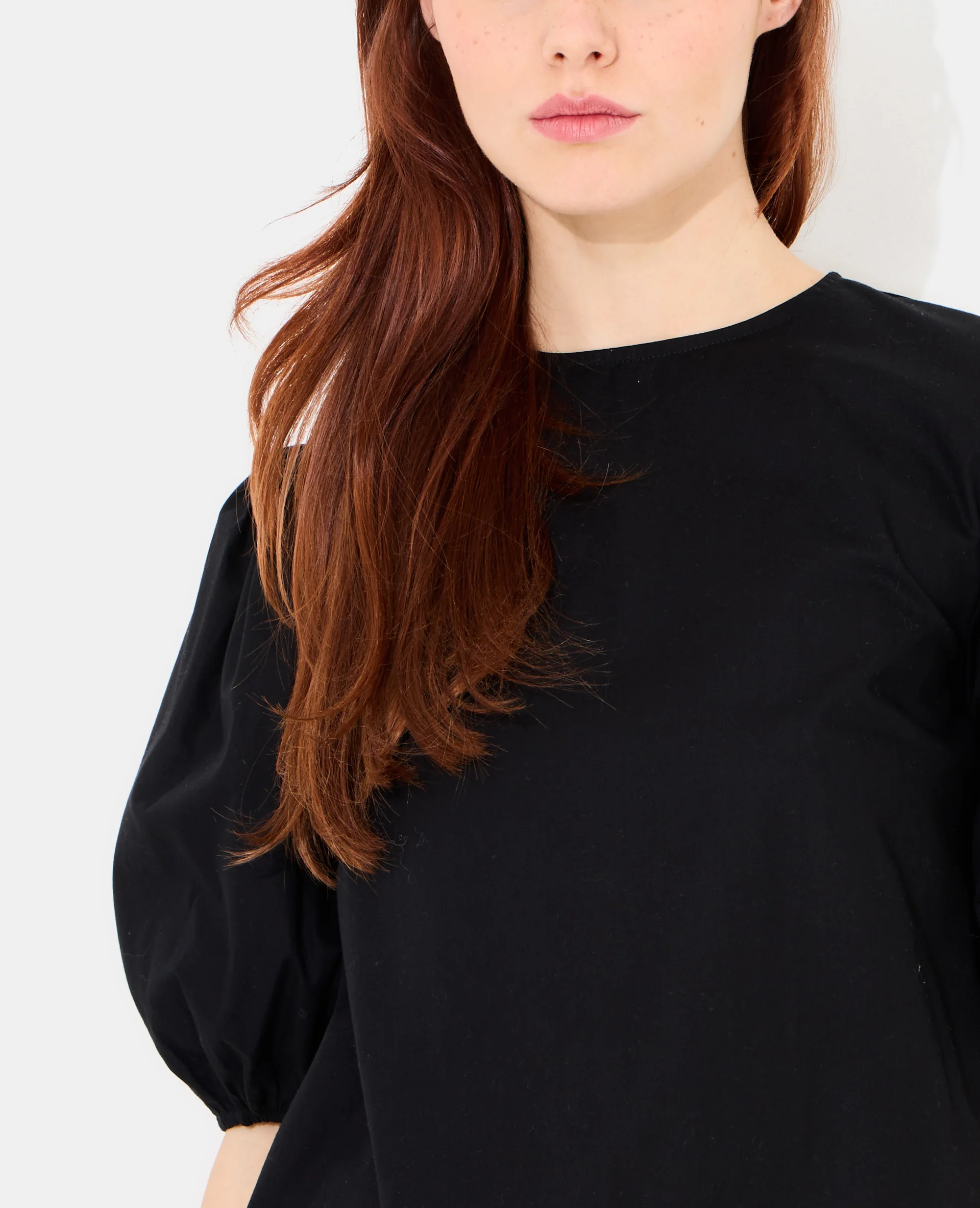 Blouse col rond avec manches ballons - Image 2
