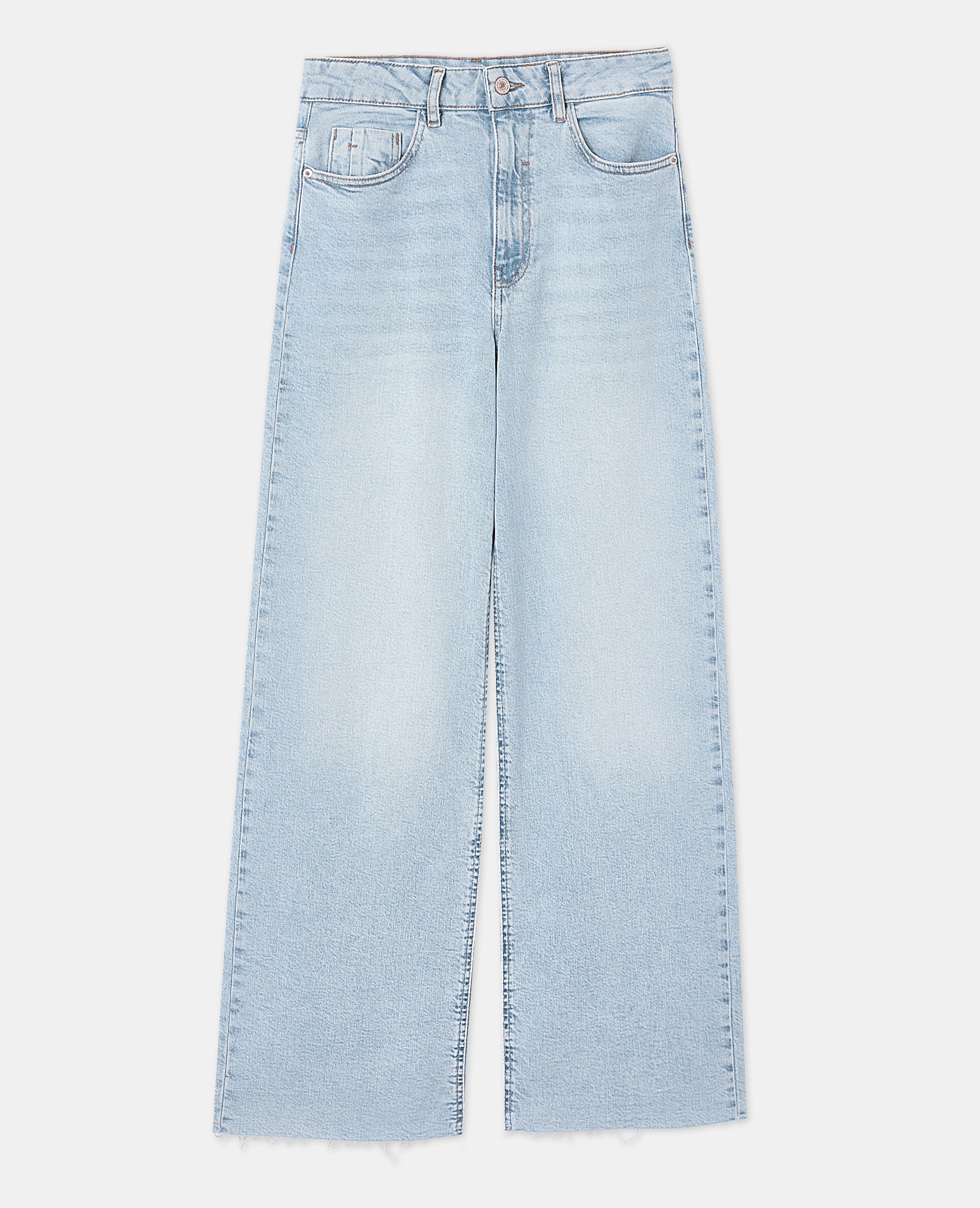 J71-1 / Jean wide taille haute bas coupés - Image 4