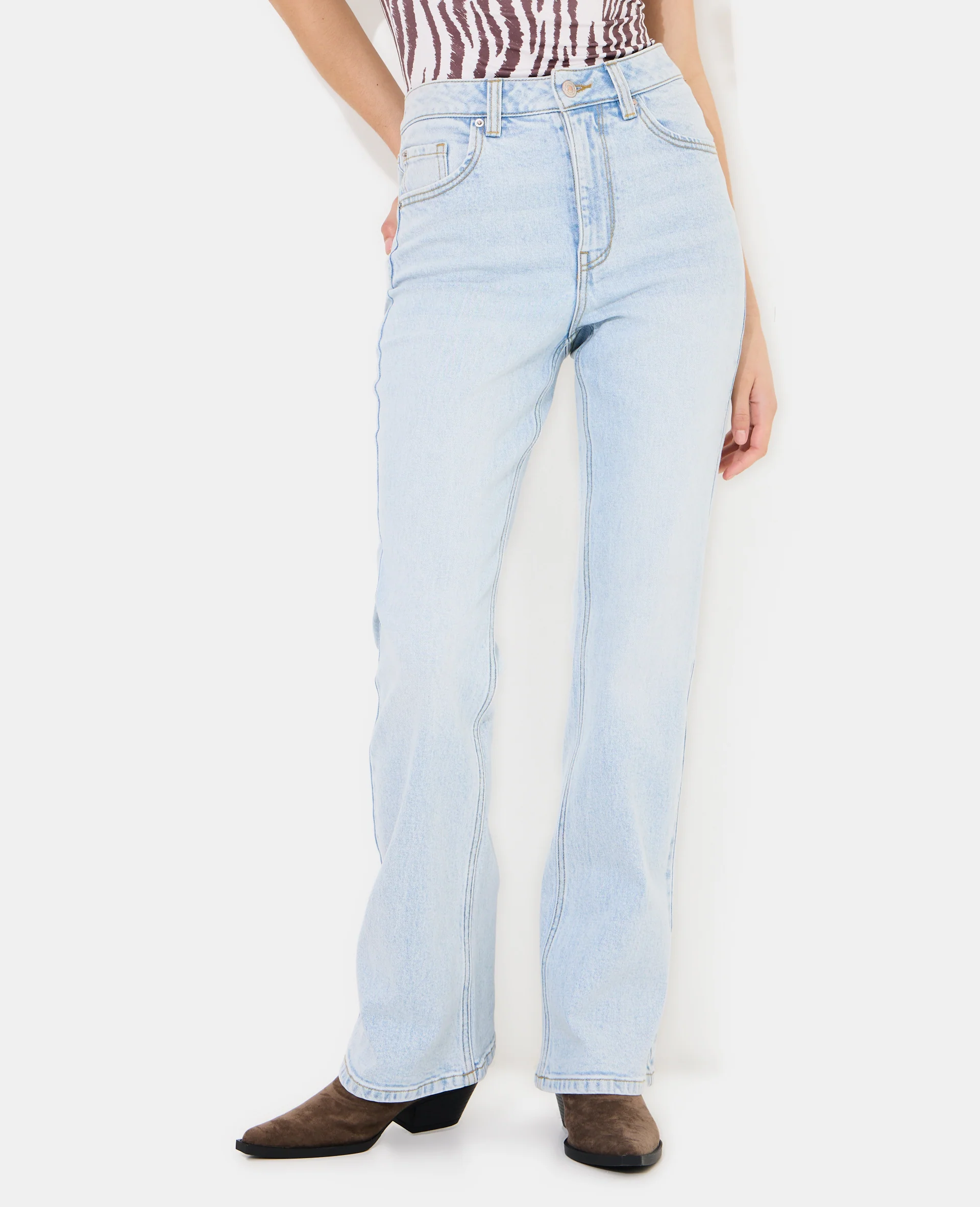 J74-1 / Jean flare taille haute - Image 5