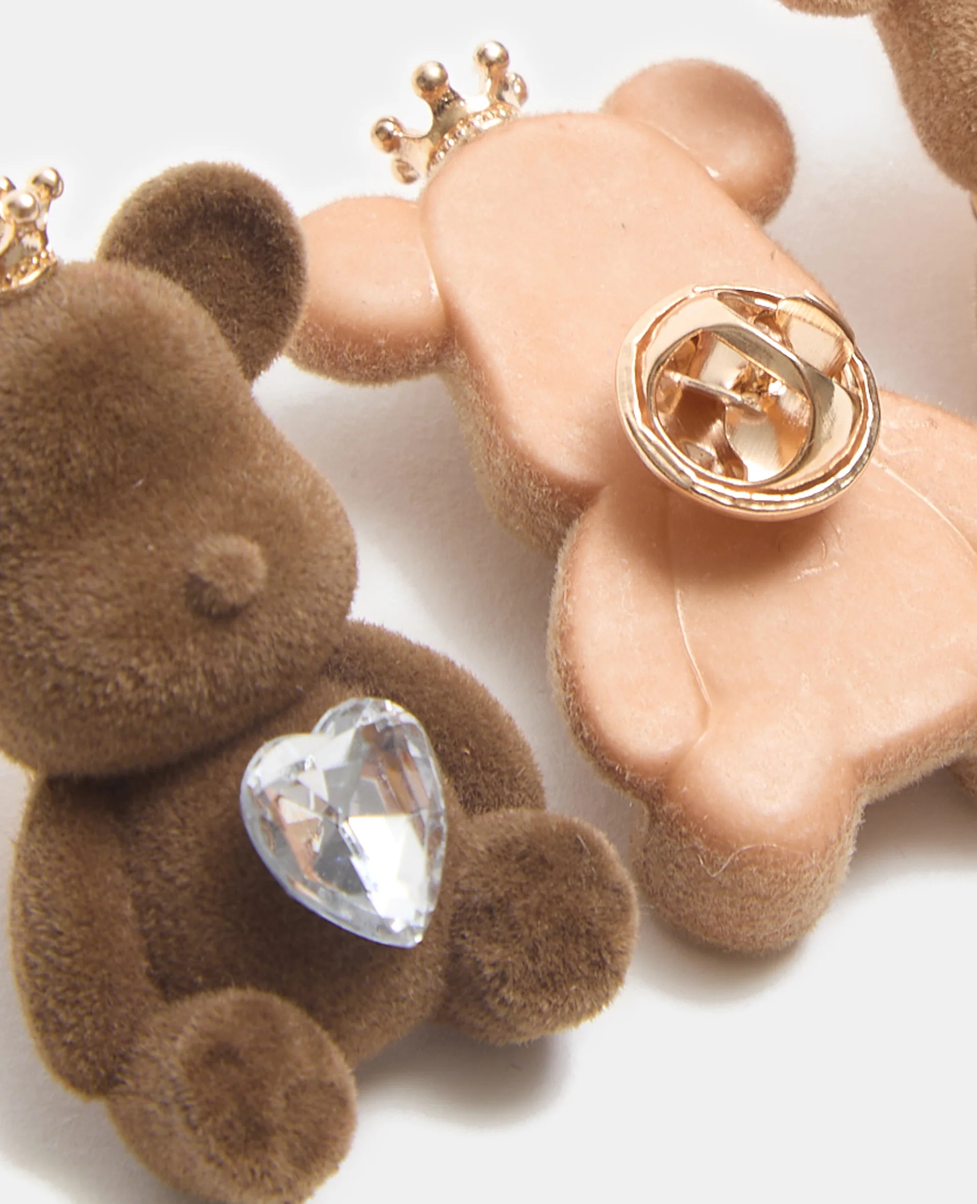 Lot de 4 pin's Nounours avec strass - Image 4