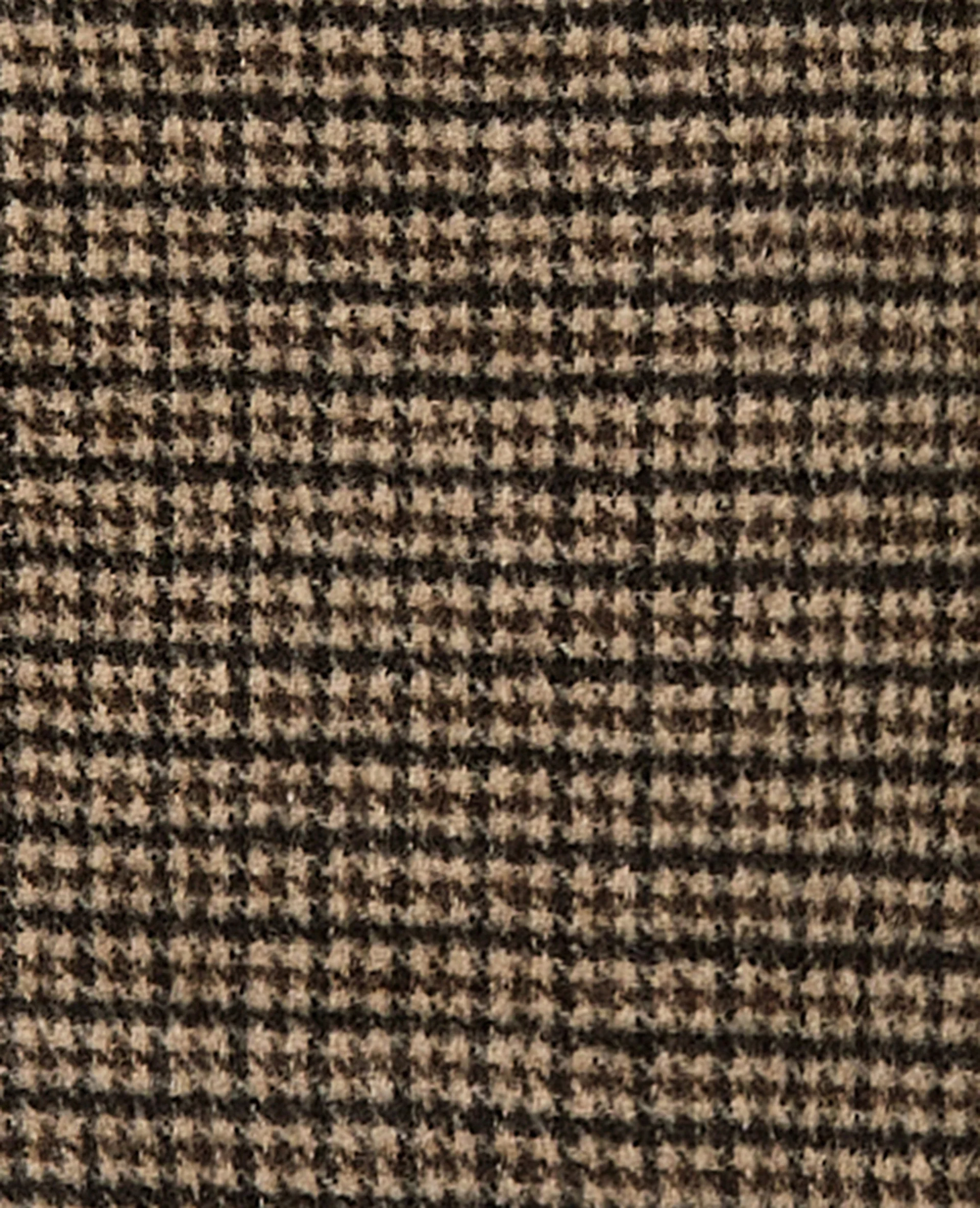 Manteau court en drap de laine motif pied-de-poule - Image 8