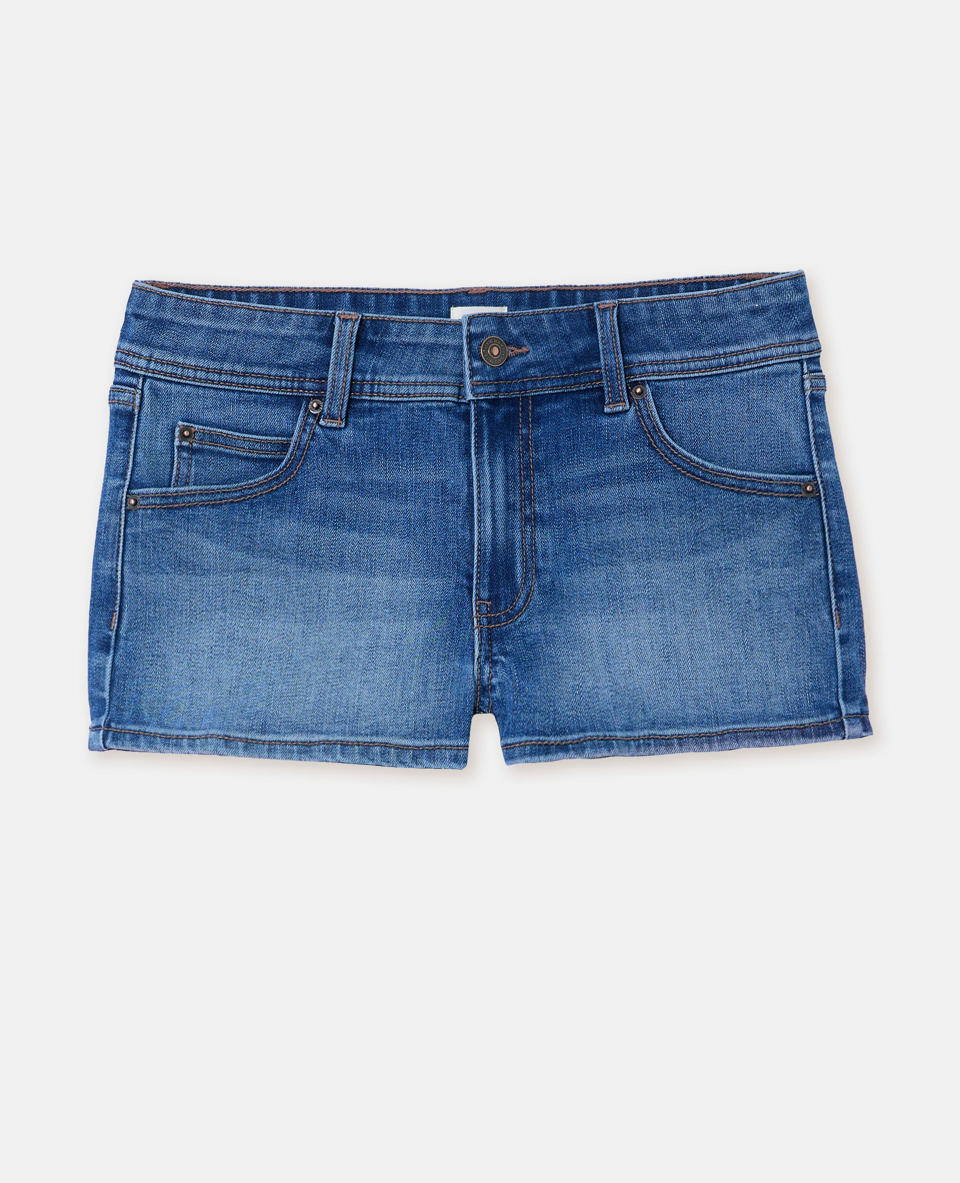 Micro-short en jean poches plaquées - Image 4