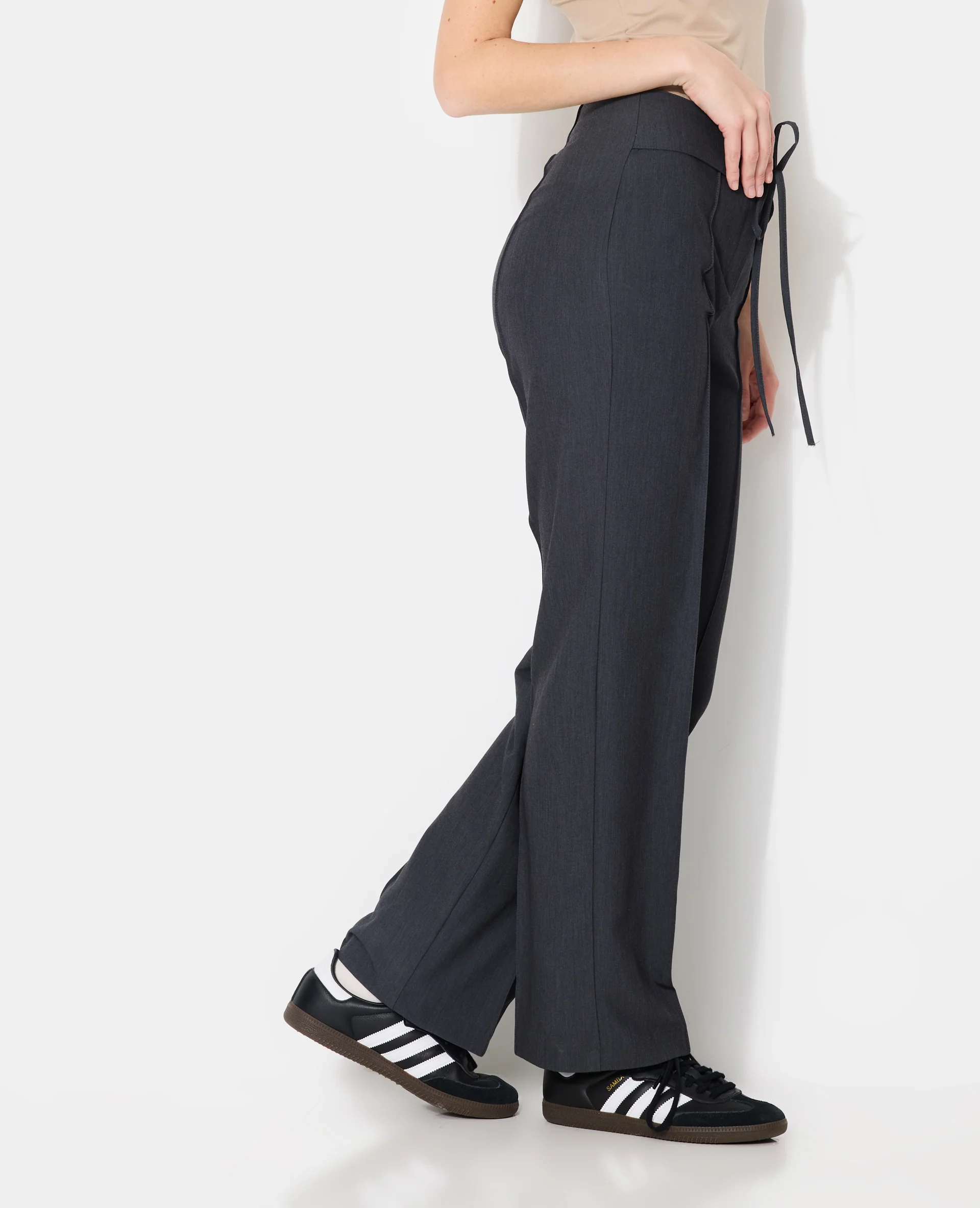Pantalon city avec ceinture à nouer - Image 7