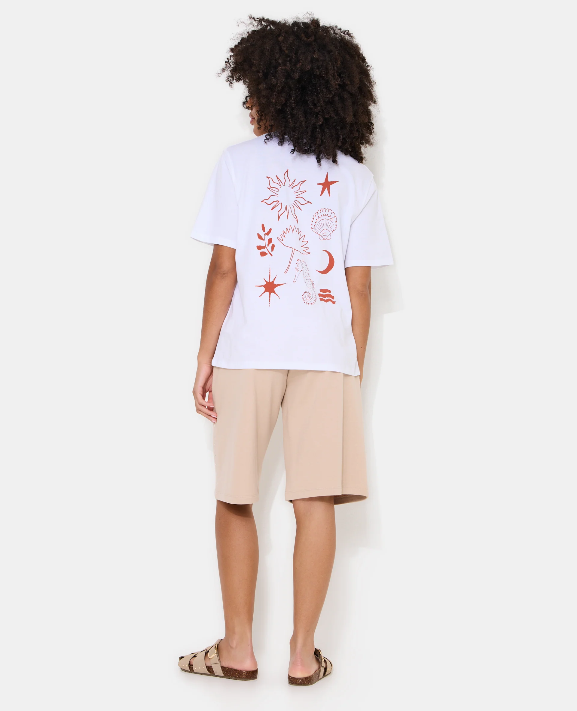 T-shirt oversize avec print devant et dos - Image 3