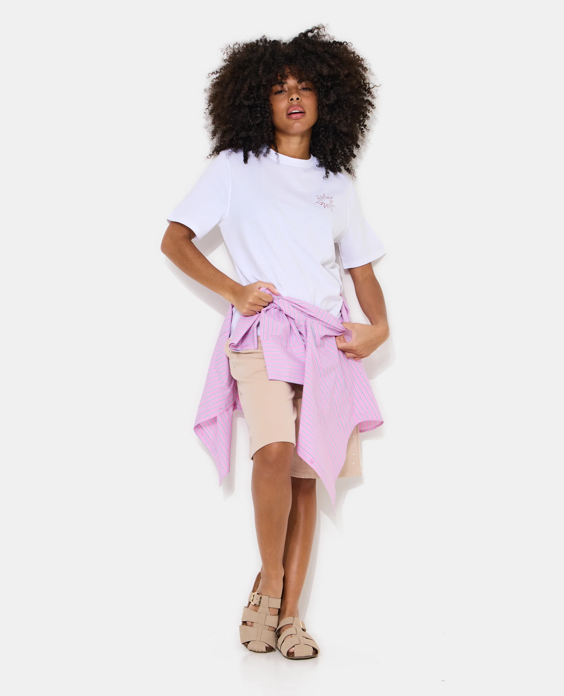 T-shirt oversize avec print devant et dos - Image 8