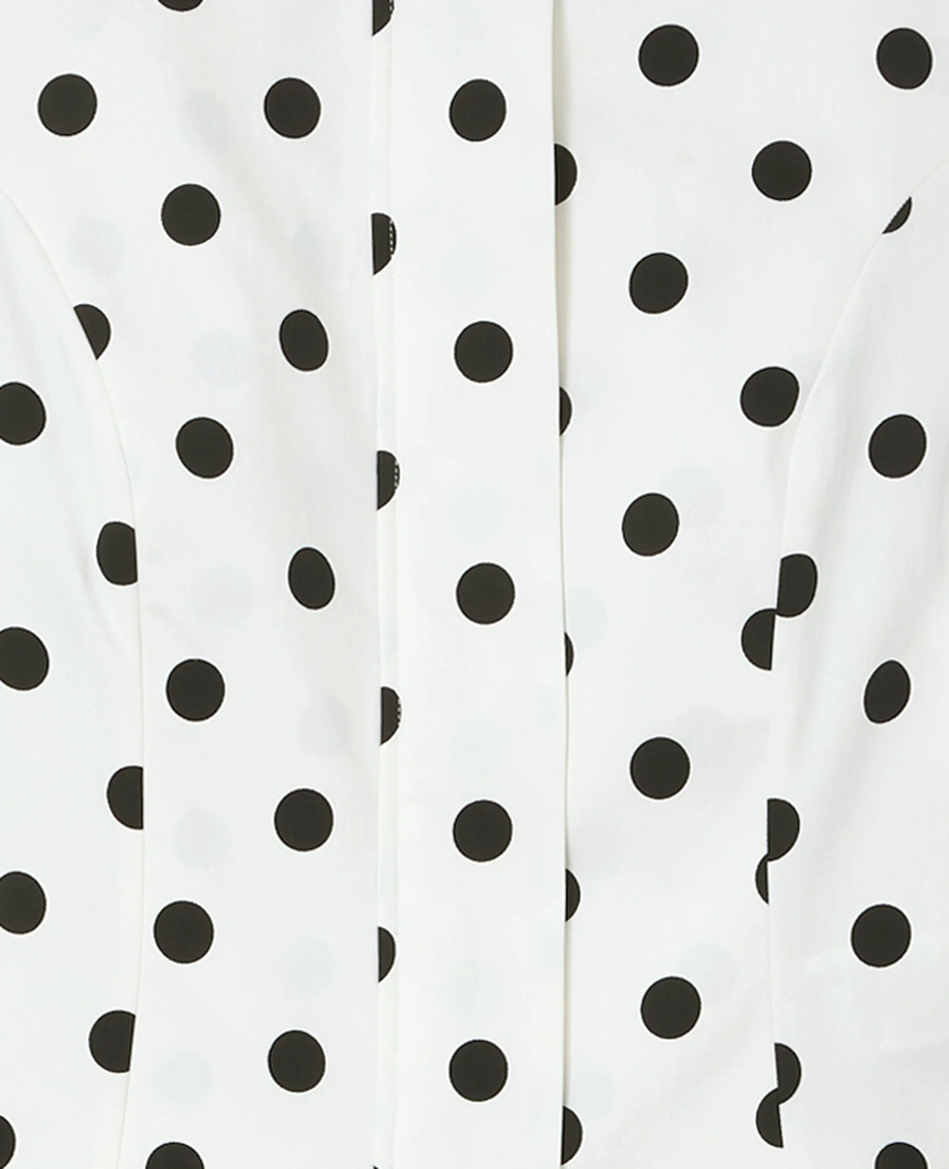 Veste cintrée col rond motif pois - Image 8