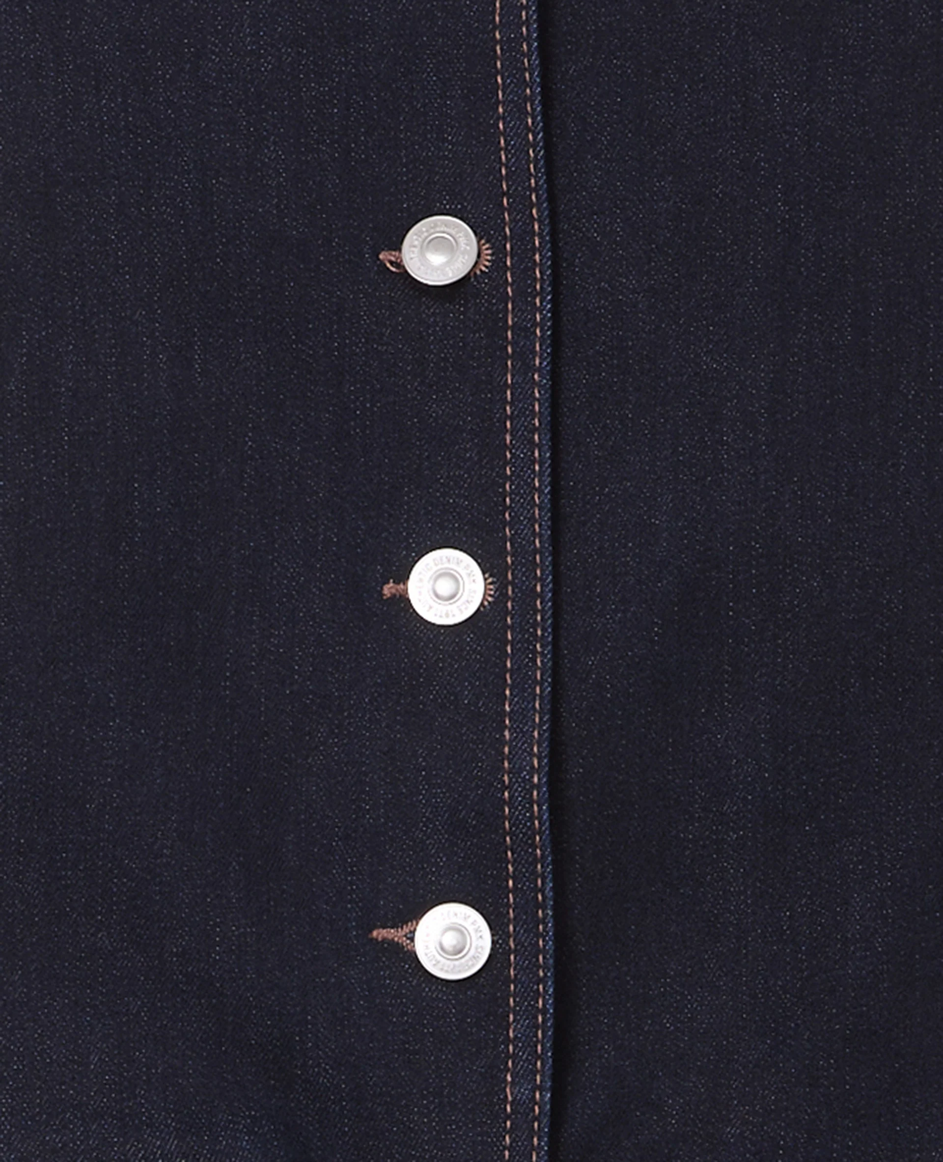 Veste sans manches en jean façon gilet barman - Image 7